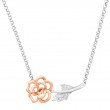 Rose Necklace with Diamonds