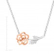 Rose Necklace with Diamonds