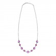 Necklace with Amethyst Swarovski Crystals