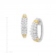 1/2 ct Diamond Chevron Hoop Earrings